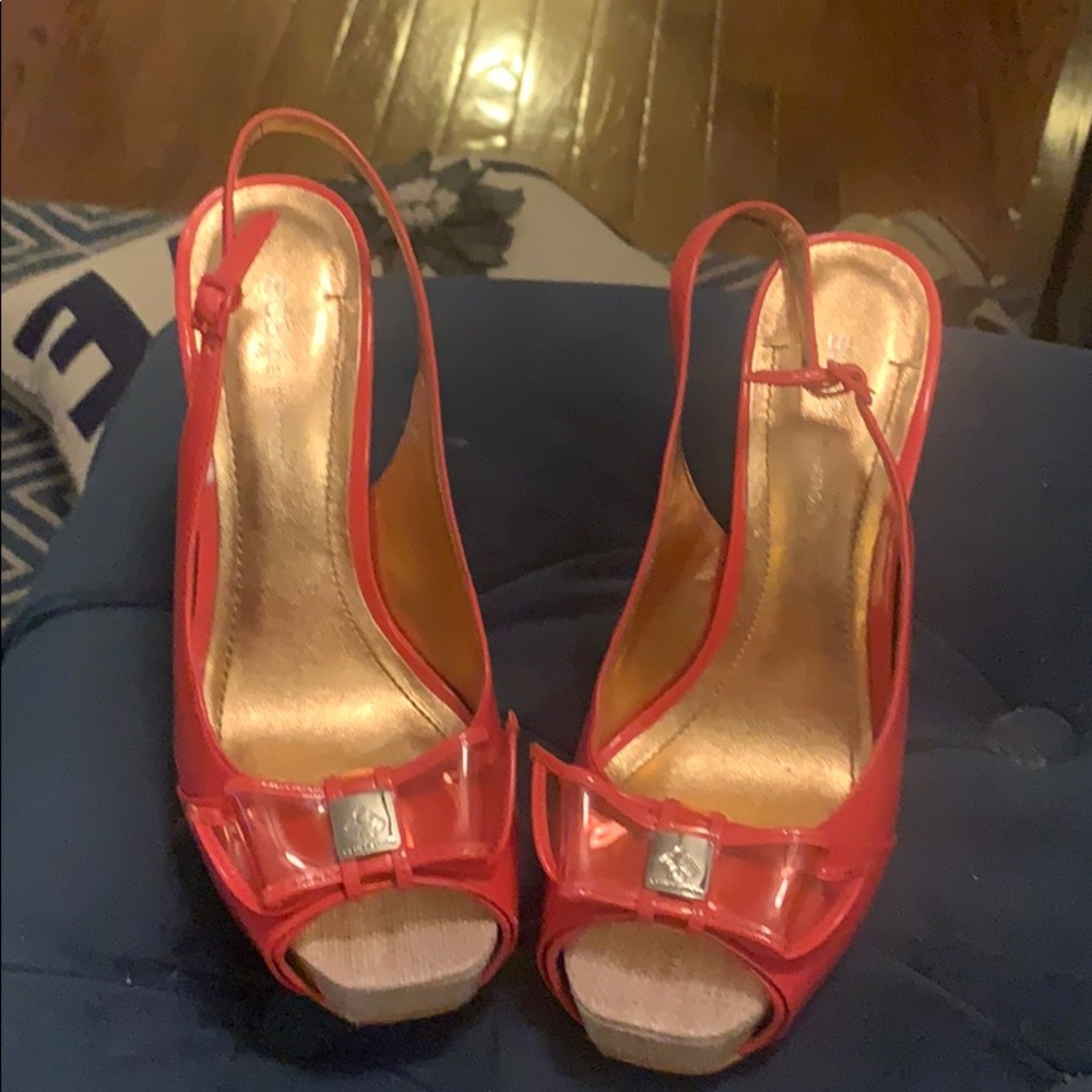 BCBG Generation Coral Slingback Heel with Peekatoe